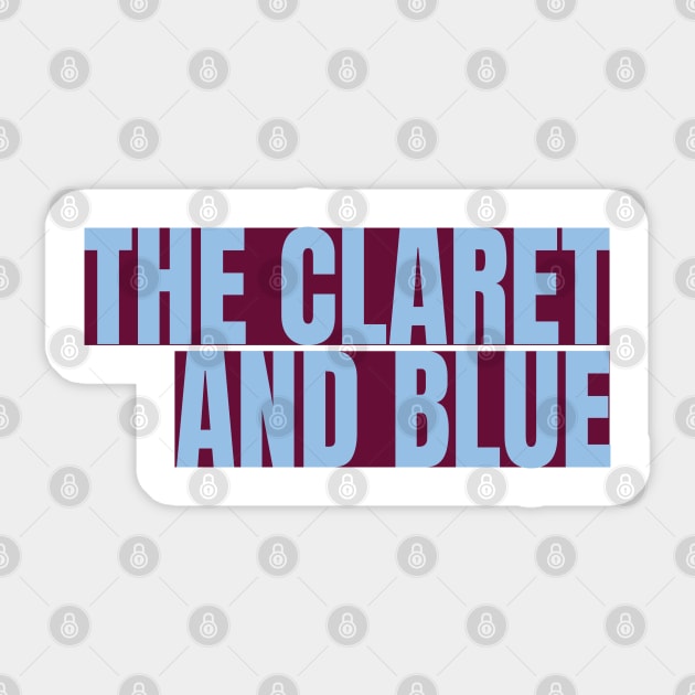 the claret and blue Sticker by Alsprey31_designmarket